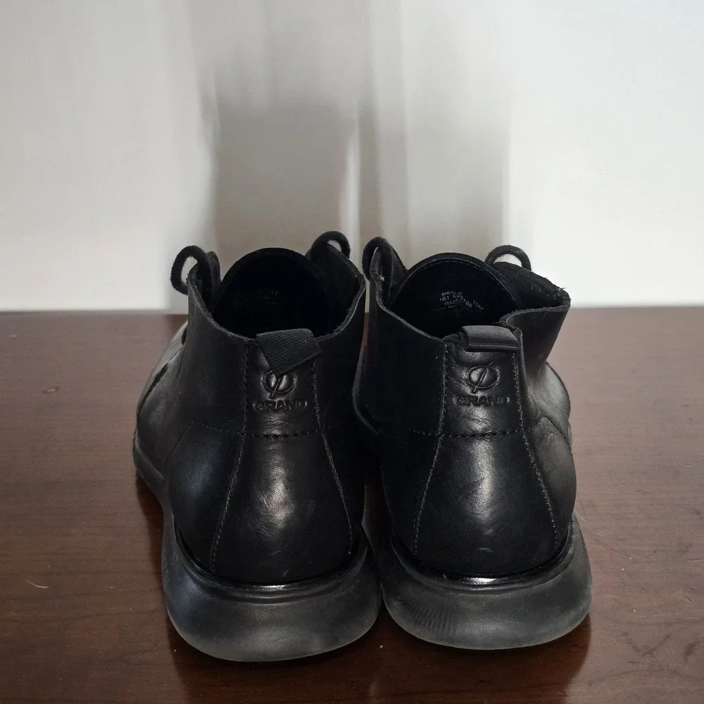 Cole Haan Zerogrand Chukka Boots Shoes Black Leather Dress C26198 - Mens Size 10